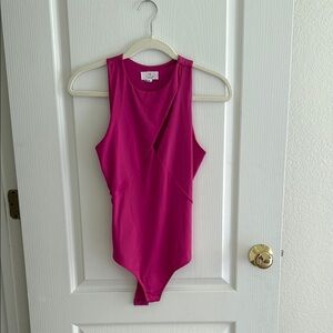Pink Sleeveless Bodysuit